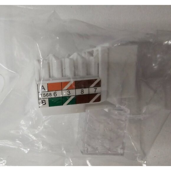 VCE 10-Pack Cat6 Keystone Jacks - Picture 1 of 5